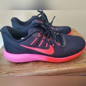 Nike Lunarglide 8 Black with Ombre Women's 9 Dynamic Support Running Shoe